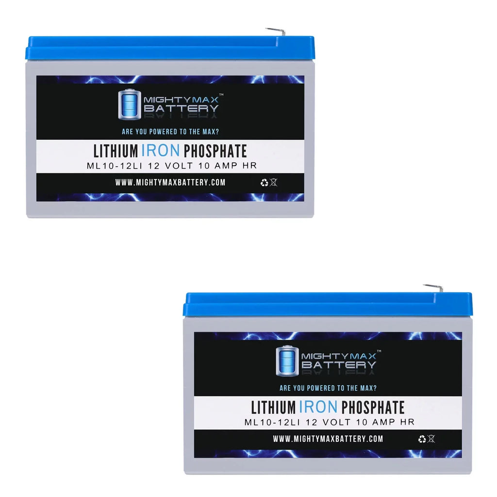 12V 10AH Lithium Replacement Battery appropriate with Streamlight E-Flood Box HL - 2 Pack