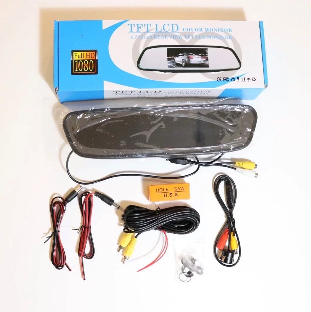 4AMCA Ignition Coil Canadamotorking JPH-4C303 4inch Rear View Mirror W Back Up Camera, Bracket To Hold Camera, Wires