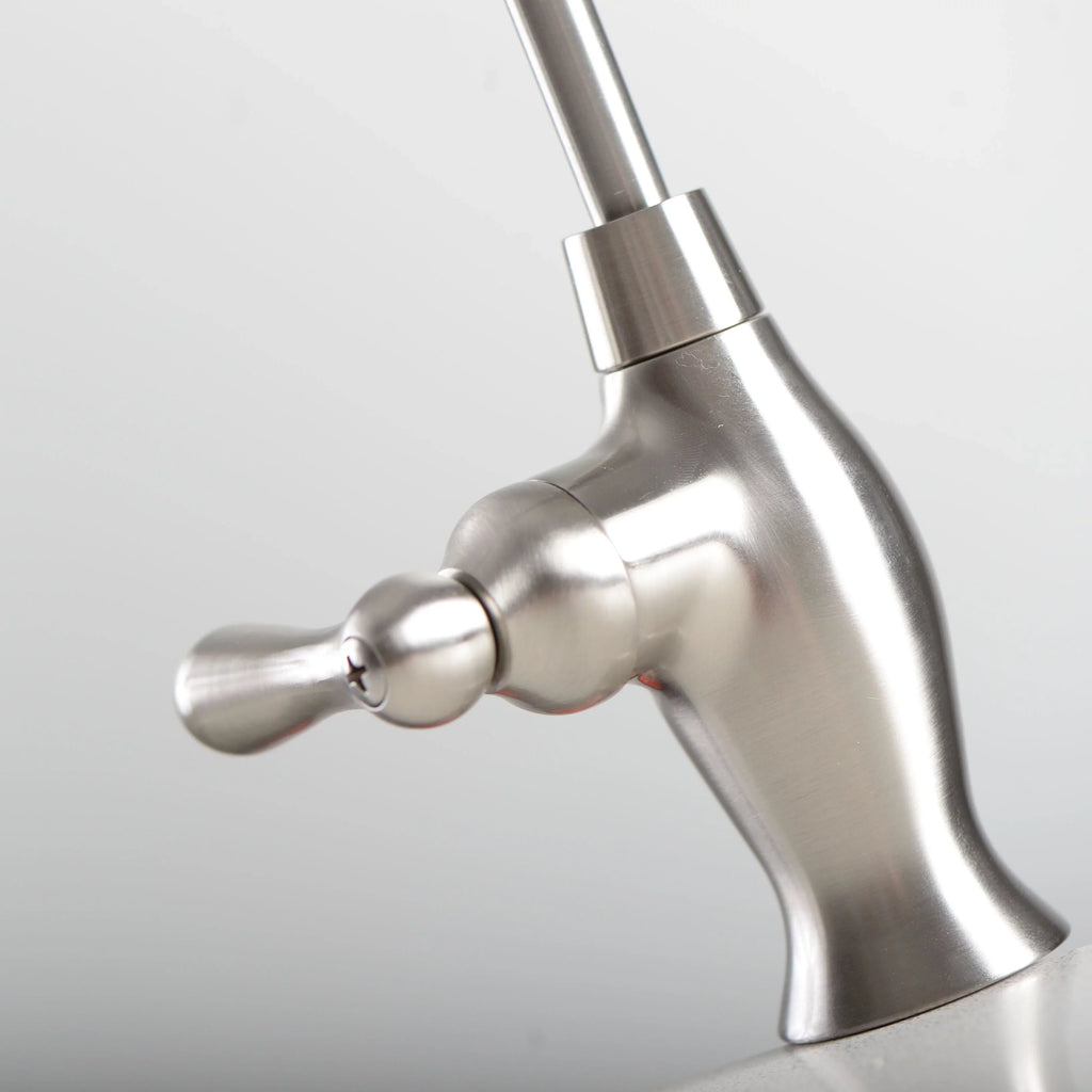 Euro-style Ceramic Disk Long-reach Non-Air Gap NSF Faucet - Brushed Nickel