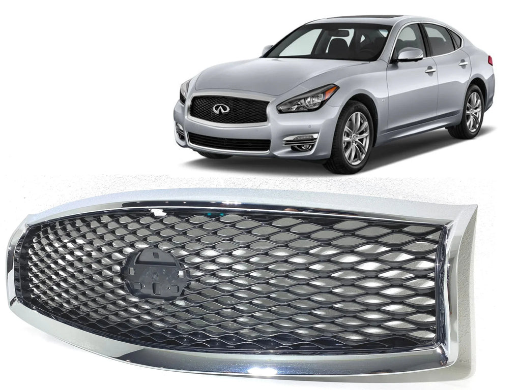 2015 2016 2017 2018 2019 appropriate With Infiniti Q70 Q70L Front Bumper Grille With Camera Option