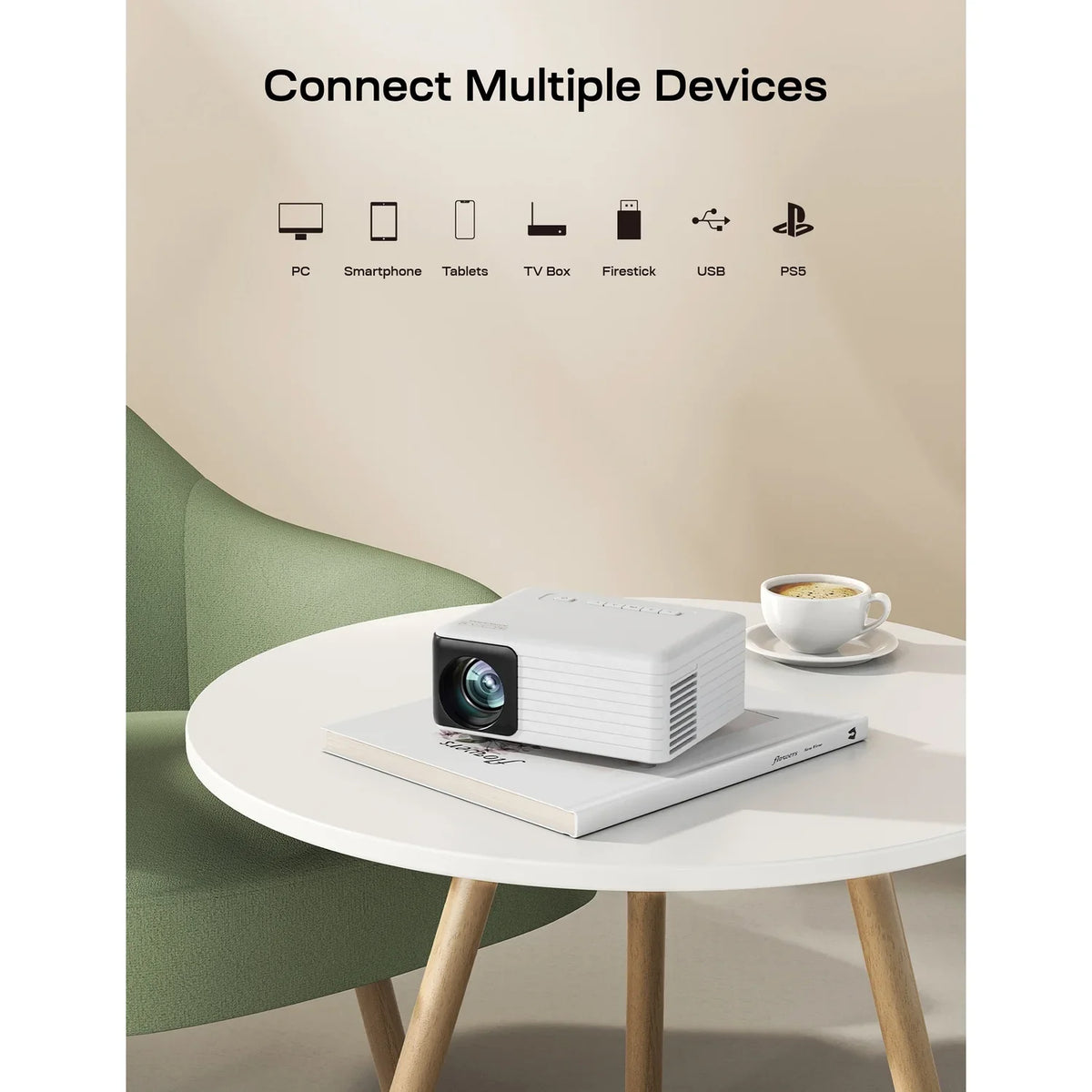 Portable 1080p Mini Projector. Apeman LC500 169-In