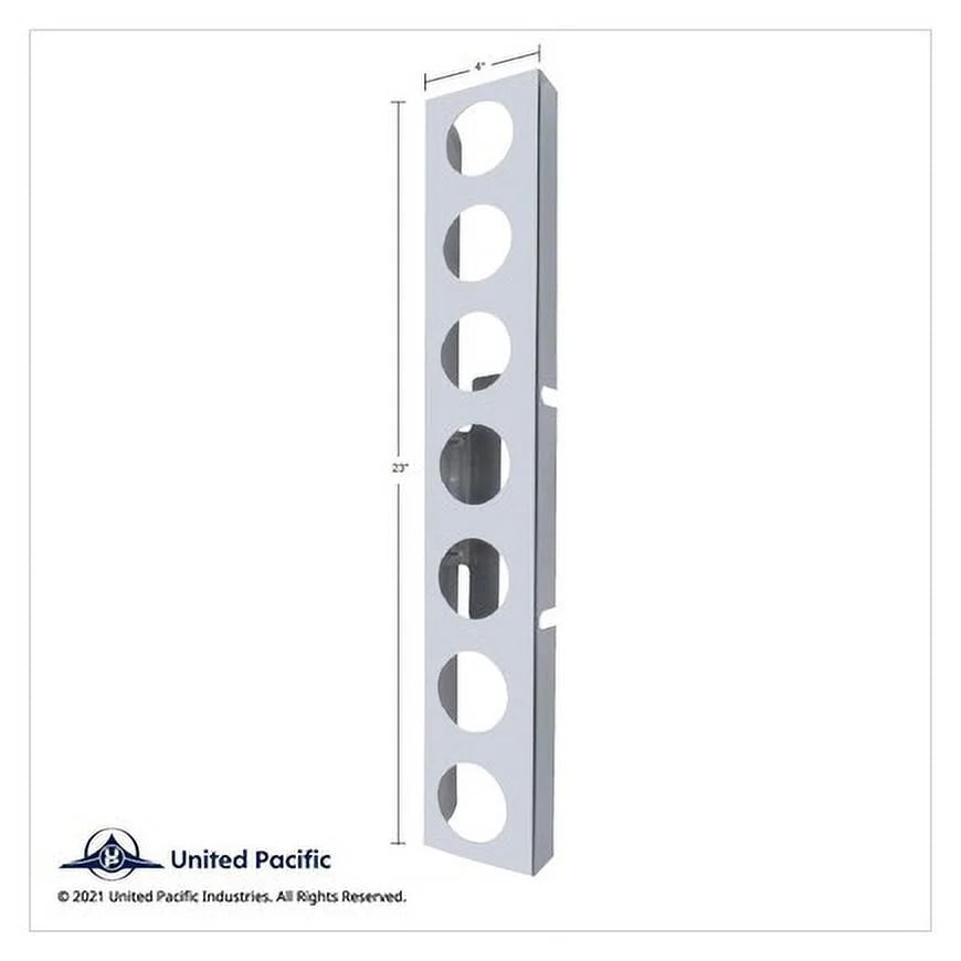 United Pacific 33625 Air Cleaner Light Bar   Front, Stainless Steel, With