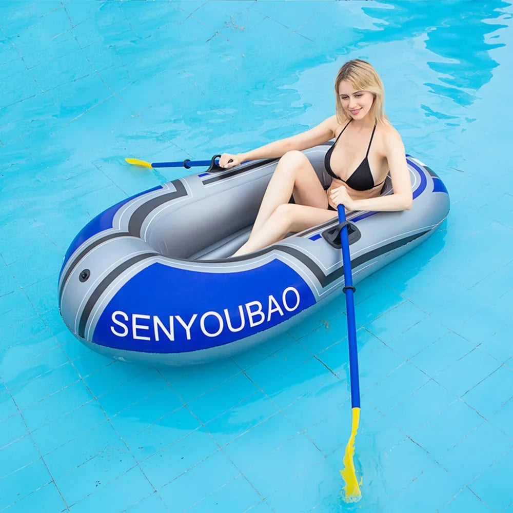 Tomshine Inflatable craft Inflatable Rafts Portable Thicken PVC ship with Air Pump Paddle
