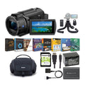 FDR-AX43 4K UHD Handyman Camcorder with Bag, Tripod and Accessory Bundle
