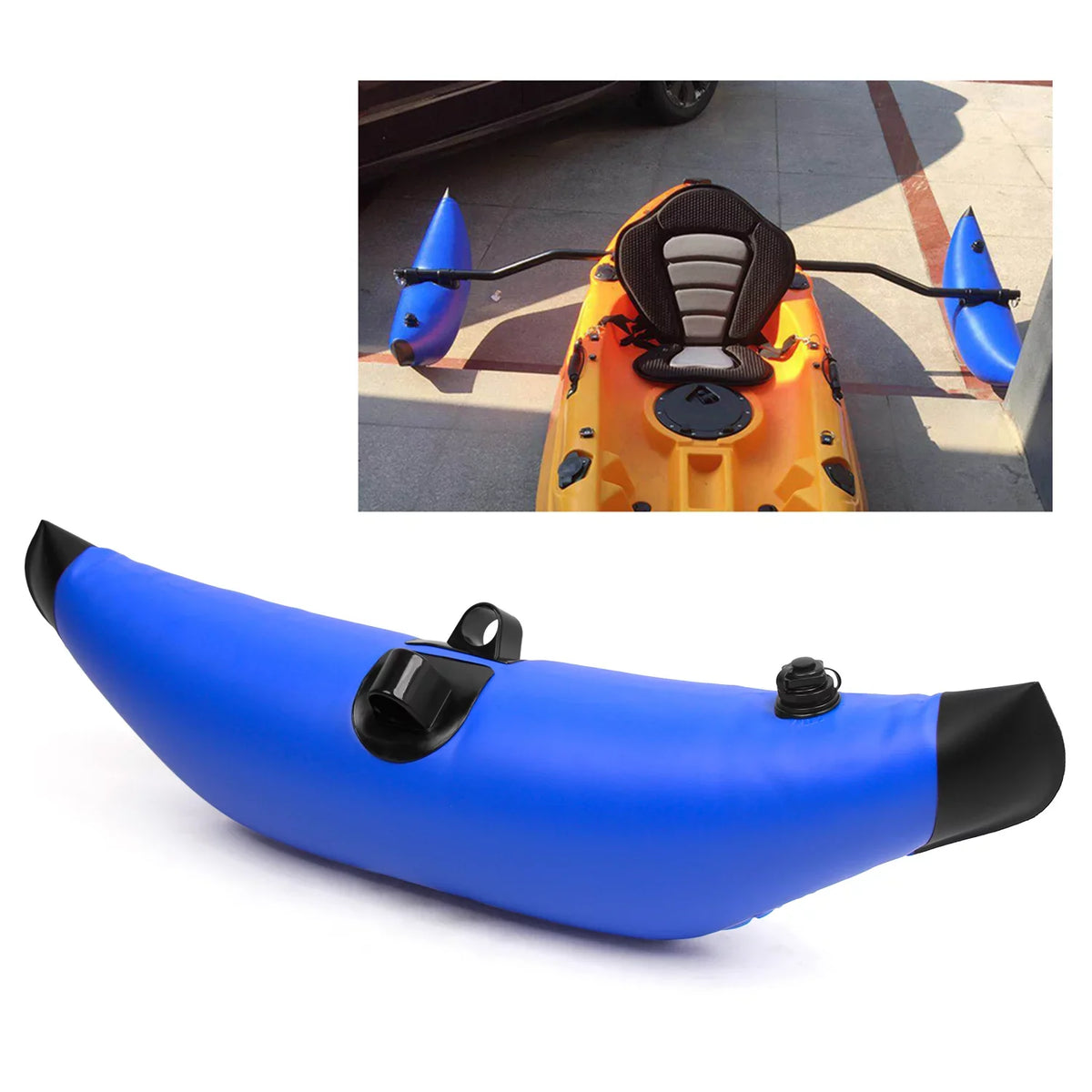 Aibecy Kayak Float,Inflatable Float With Float Stabilizer Kit Float With Sidekick Arms Rod ship Pvc Inflatable Float With Sidekick Arms Sidekick Arms Rod craft Float Stabilizer Rod craft Float Eryue