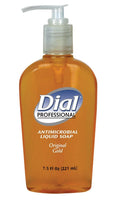 12-Pack. Dial Professional 84014 Liquid Dial Gold Antimicrobial Soap Decorative Pump 7.5 Oz