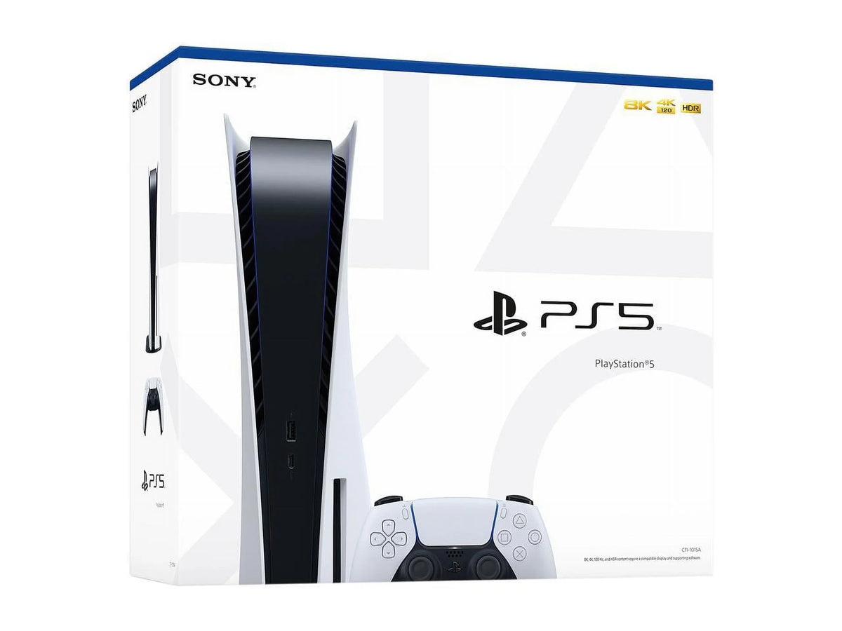 TEC  PlayStation_PS5 Gaming Console (Disc Version) with One Extra Controller Bundle