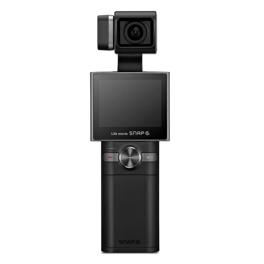 Thinkware SNAP-G Creator Battery Package Handheld 3-Axis Video Gimbal Stabilizer 4K Camera Vlog Influencer 60FPS 133.9° Wide Angle 2" LCD Touchscreen Live Stream Replaceable Battery AI Track Face ID