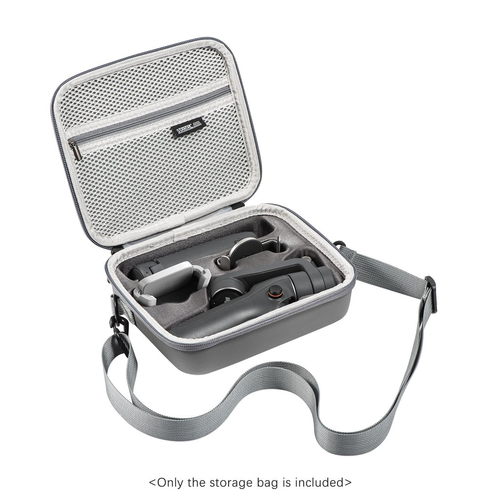 Tomshoo Lightweight Hardshell Carrying Case for DJI OM 6 Gimbal Stabilizer, Travel Bag with Carry Handle, Grey
