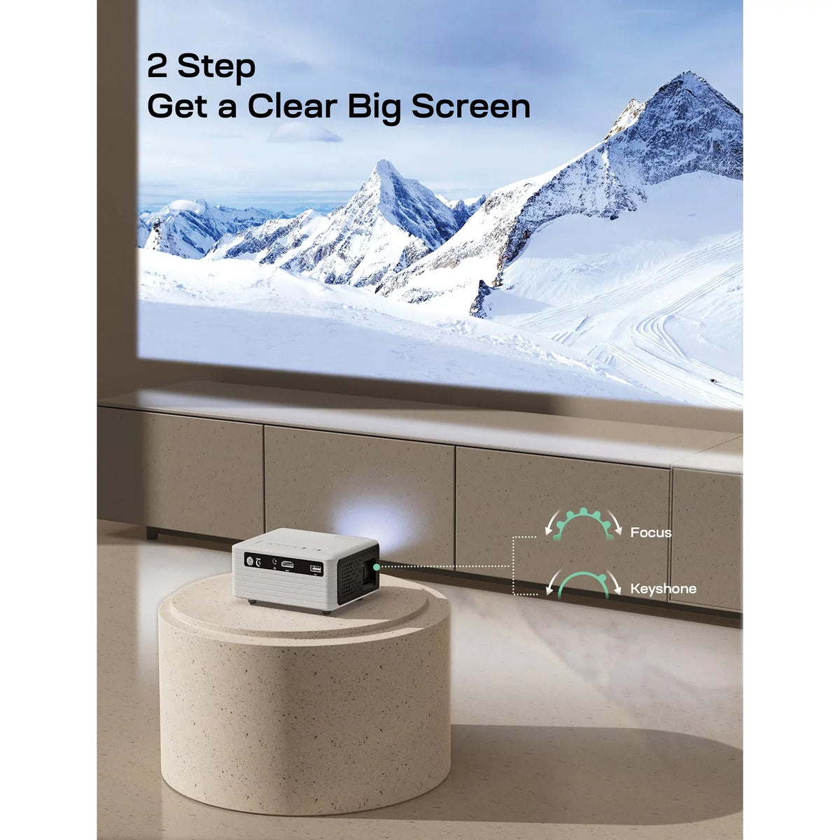 Portable 1080p Mini Projector. Apeman LC500 169-In
