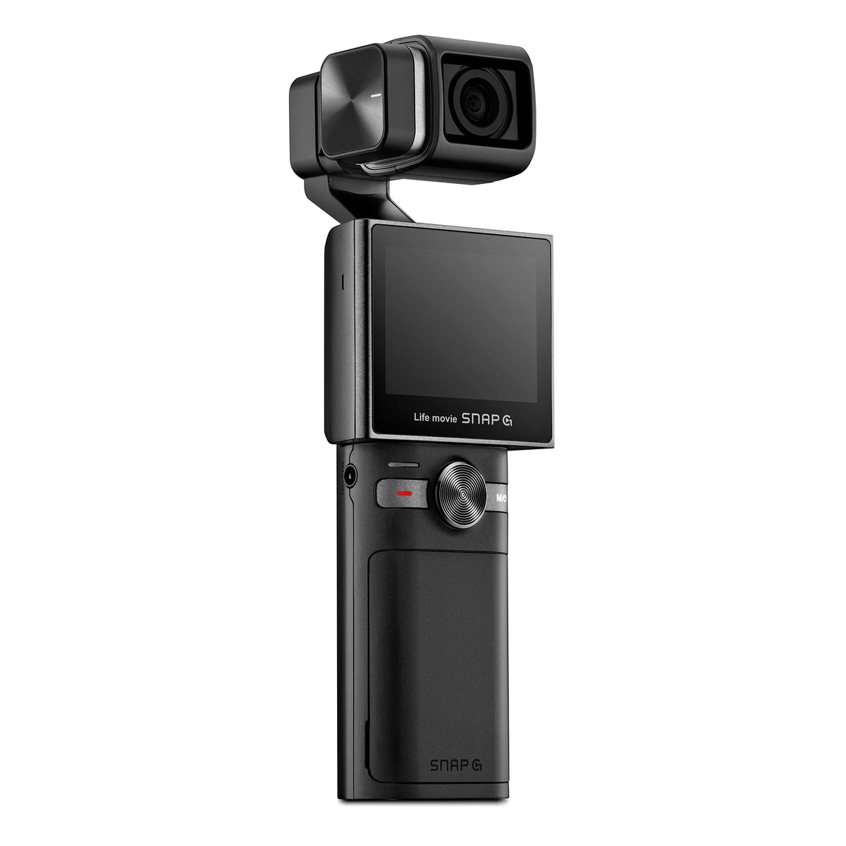 Thinkware SNAP-G Creator Battery Package Handheld 3-Axis Video Gimbal Stabilizer 4K Camera Vlog Influencer 60FPS 133.9° Wide Angle 2" LCD Touchscreen Live Stream Replaceable Battery AI Track Face ID