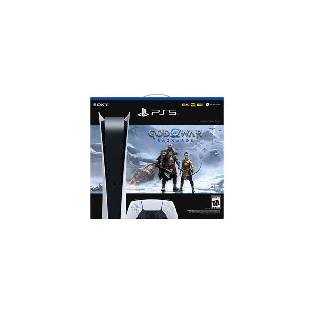 2022  Holiday Bundle: PlayStation_PS5 Gaming Console (Digital Version) with God of War (GOW) Ragnarök + PlayStation_VR Marvel’s Iron Man VR_Bundle