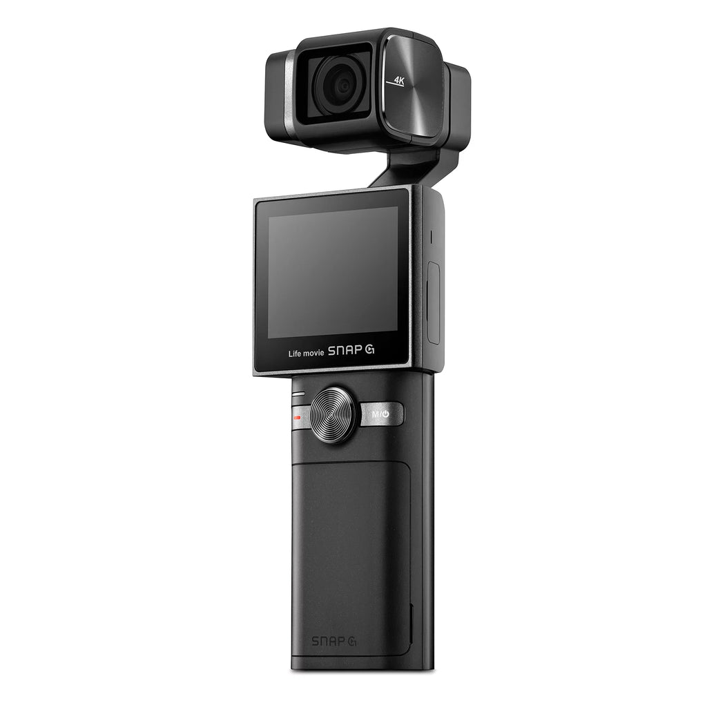 Thinkware SNAP-G Creator Battery Package Handheld 3-Axis Video Gimbal Stabilizer 4K Camera Vlog Influencer 60FPS 133.9° Wide Angle 2" LCD Touchscreen Live Stream Replaceable Battery AI Track Face ID