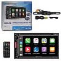 Soundstream VRCPAA-7DR 2-DIN 7" DVD Bluetooth Car Stereo w/ Android Auto &  Carplay + DCO Licenseplate Back-up Camera
