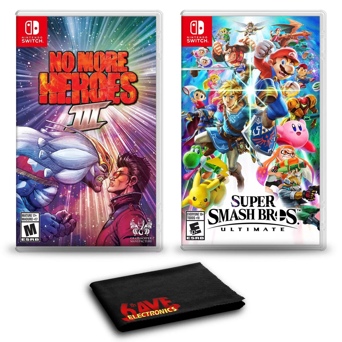 Ultimate - Nintendo Switch. No More Heroes 3 Bundle with Super Smash Bros