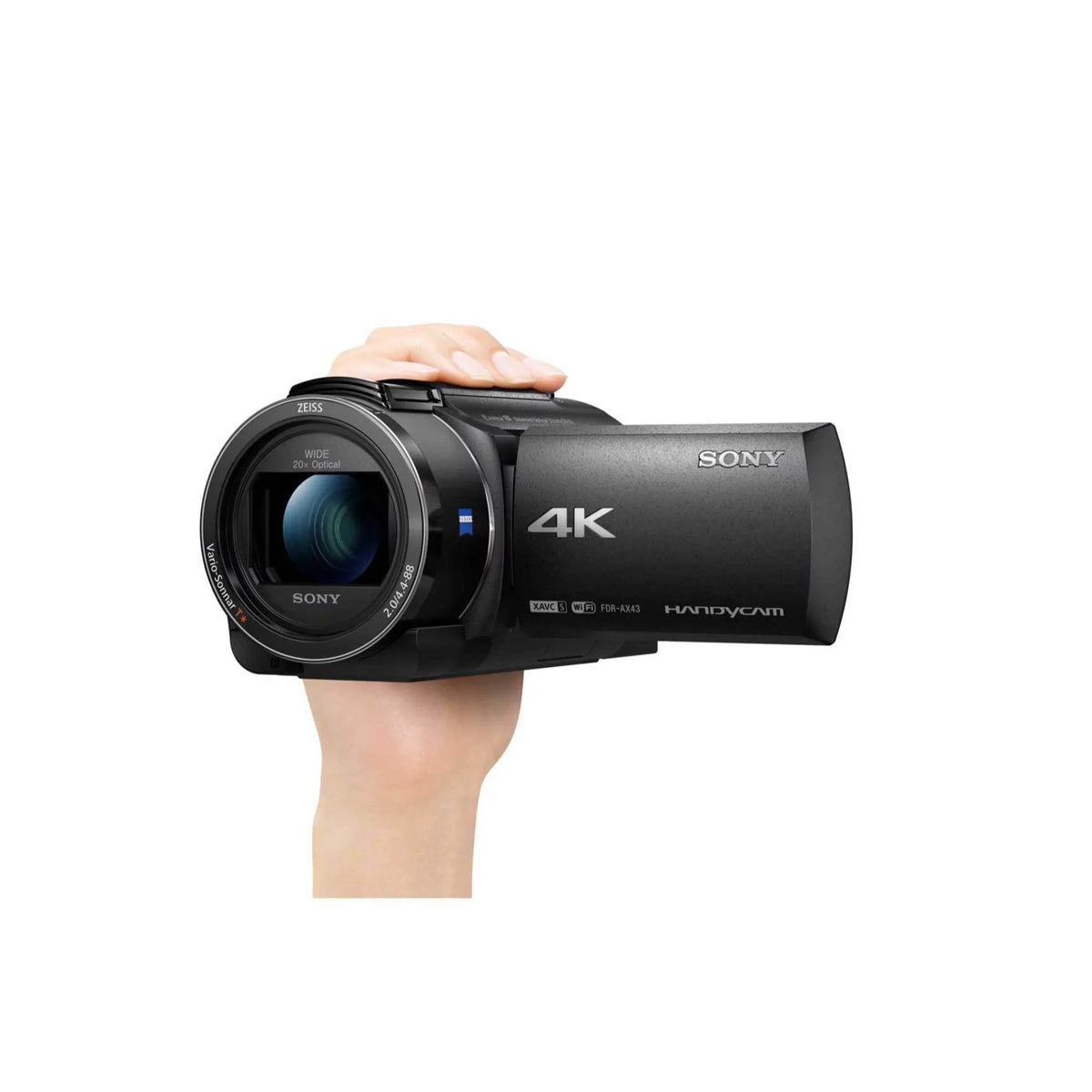 FDR-AX43 4K UHD Handyman Camcorder with Bag, Tripod and Accessory Bundle