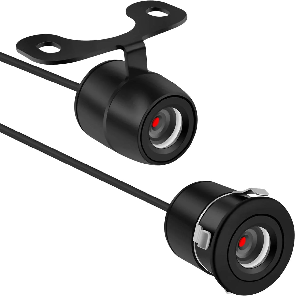 Car Reverse Backup Camera - [HD Night Vision] [170°Wide Angle] Front Side Rear View Camera with Dual Purpose Design -