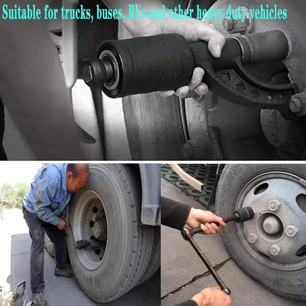 1:58 Heavy Duty Torque Multiplier Set 4800 NM Lug Nut torque Set Lugnut Remover with Case Labor Saving Tool 8pcs Socket Black