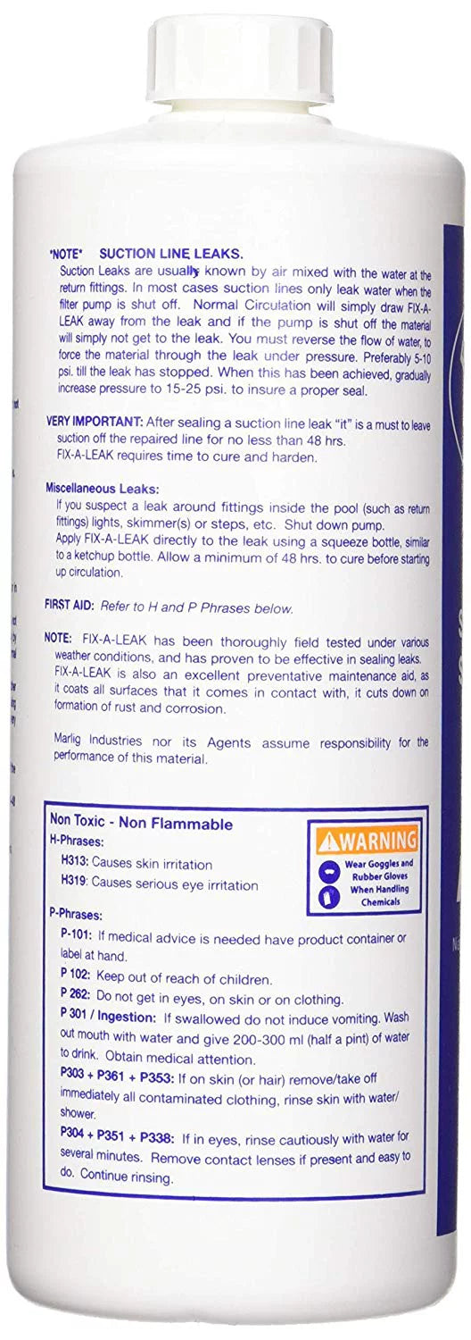 Marlig Fix-A-Leak Pool and Spa Leak Sealer - 32 oz