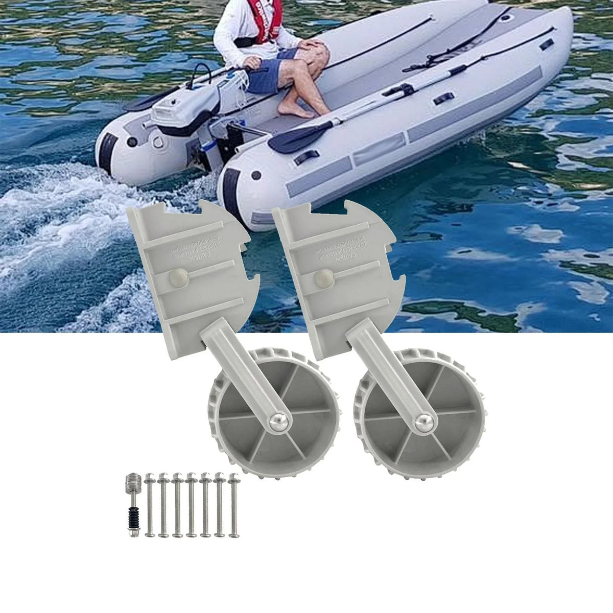 AMLESO 2Pcs Dinghy for Inflatable Dinghy Inflatable craft Launching