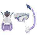 Divers Kalani Women's Snorkeling Set  (Purple-White) s/m. U.S